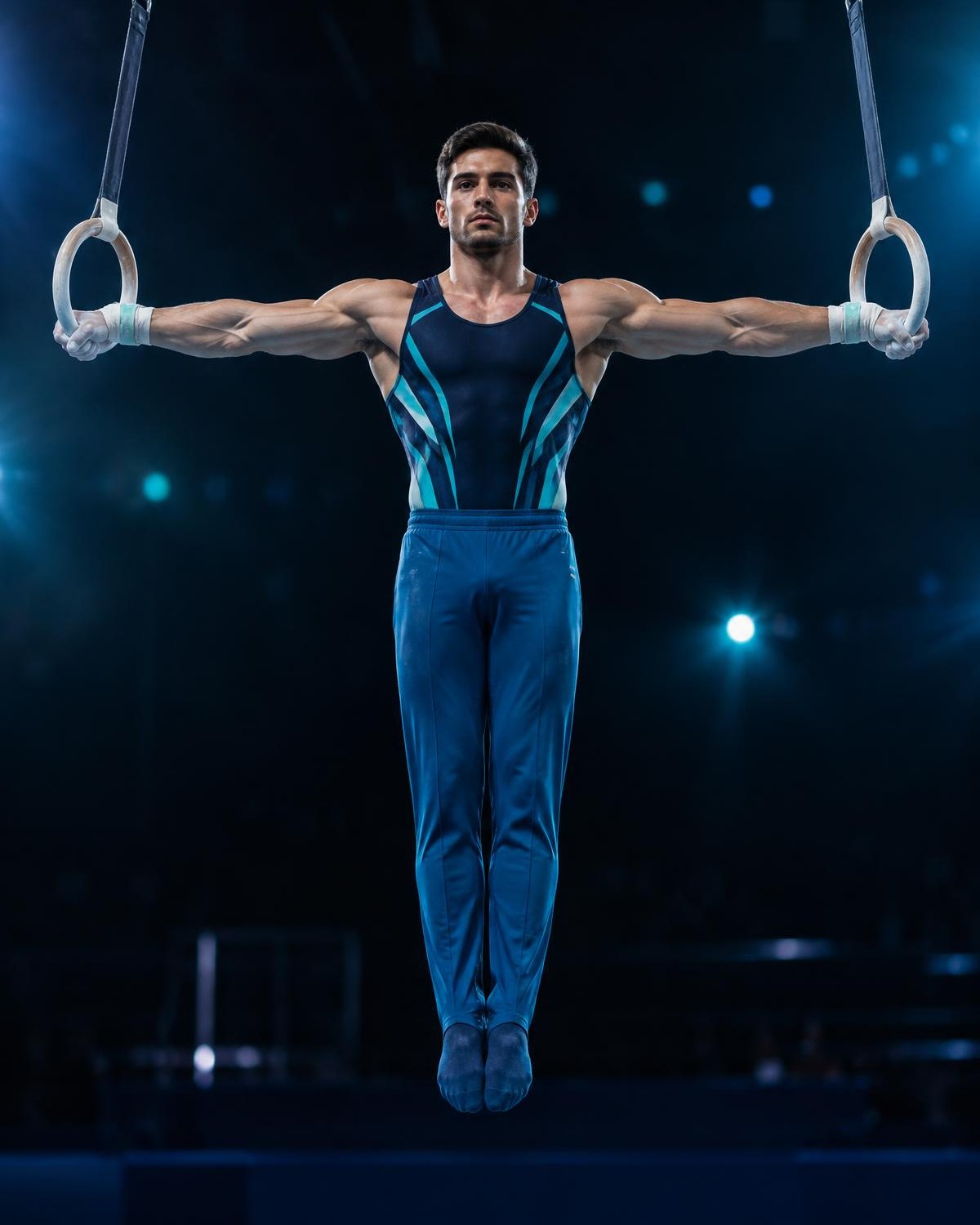 Gimnasta en anillos